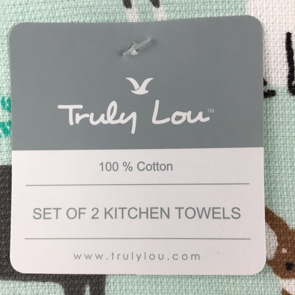 PETS - Truly Lou - ‘Many Doggies’ Dish towels. Set of 2. NWT. Firm! Last one! - Picture 3 of 3